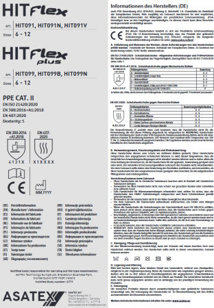 Asatex HIT Flex Feinstrickhandschuh HIT099B